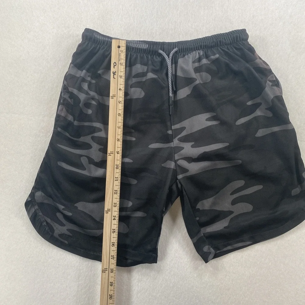 Single layer 2 In 1 Quick-drying solid color Men's Short  Jogger Sport Large S2